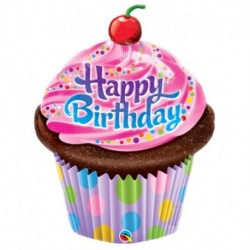 Pallone Cupcake Happy B-Day 95 cm