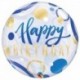 Pallone Bubble Happy B-Day 55 cm