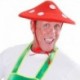 Cappello Fungo Feltro Rosso