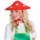 Cappello Fungo Feltro Rosso