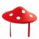 Cappello Fungo Feltro Rosso