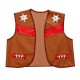 Gilet Marrone Cowboy Bambino