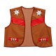 Gilet Marrone Cowboy Bambino