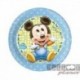 8 Piatti Tondi Carta Mickey 20 cm