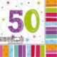 16 Tovaglioli Carta 50 Anni 33x33 cm