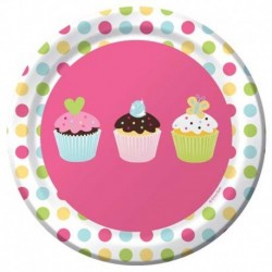 8 Piatti Tondi Carta Sweet 18 cm