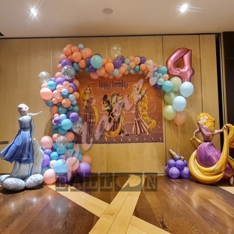 Decorazione Rapunzel Arco Organico