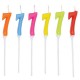 Candelina Numero 7 Color 9 cm