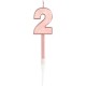 Candela Numero 2 Metallic 11 cm