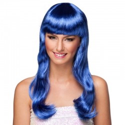 Parrucca Lunga Blu