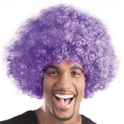 Parrucca Afro Purple