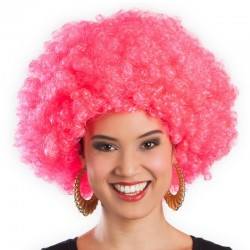 Parrucca Afro Pink