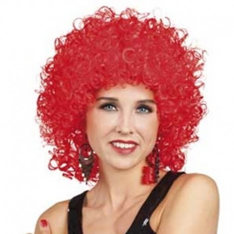 Parrucca Riccia Club Red