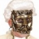 Maschera Cartapesta Casanova Oro