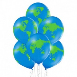 Palloncini Pianeta Terra Blue 30 cm