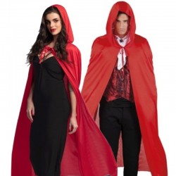 Costume Mantello Rosso con Cappuccio