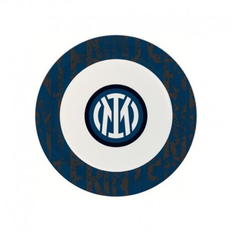 8 Piatti Tondi Carta Inter 18 cm