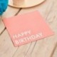 16 Tovaglioli Carta Rossi Happy Birthaday 16x16 cm