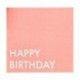 16 Tovaglioli Carta Rossi Happy Birthaday 16x16 cm