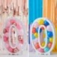 Supporto Palloncini Numero Zero Dimensione 80x60x15 cm