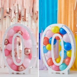 Supporto Palloncini Numero Zero Dimensione 80x60x15 cm