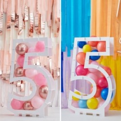 Supporto Palloncini Numero Cinque Dimensione 80x60x15 cm