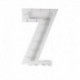 Supporto Palloncini Numero Sette Dimensione 80x60x15 cm
