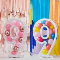 Supporto Palloncini Numero 8 Otto Dimensione 80x60x15 cm