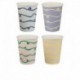 8 Bicchieri Carta Pastello Pastel Wave 266 ml