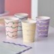 8 Bicchieri Carta Pastello Pastel Wave 266 ml