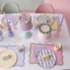 8 Bicchieri Carta Pastello Pastel Wave 266 ml