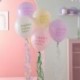 Kit 5 Palloncini Pastello Happy Birthday