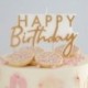 Candela Happy Birthday Oro 6x12 cm