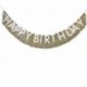 Bandierina Frange Oro Happy Birthday 150 cm