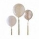 Kit 3 Palloncini Oro Crema Tortora 45 cm