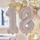 2 Palloncini Foil Numero 18 Nude