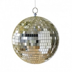Pendente Palla Strobo Disco Oro 20 cm