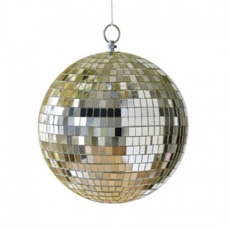 Pendente Palla Strobo Disco Oro 20 cm
