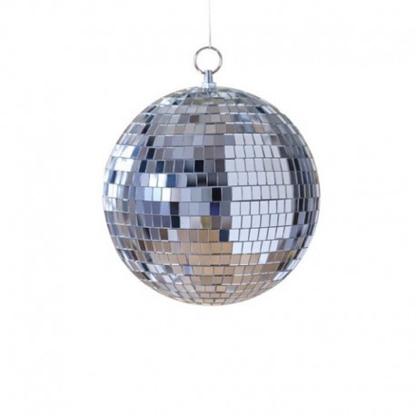 Pendente Palla Strobo Disco Argento 20 cm