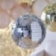 Pendente Palla Strobo Disco Argento 20 cm