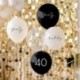 Kit 5 Palloncini Numero 40 Nero Nude