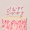 Candela Rosa Happy Birthday 11x13 cm