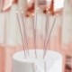 12 Candele Alte Rosa Gold 18 cm