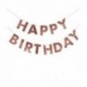 Bandierina Happy Birthday Frange Rosa Gold 150 cm