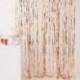 Fondale Tendina Rosa Gold Frange 250x100 cm