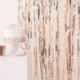 Fondale Tendina Rosa Gold Frange 250x100 cm
