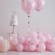 5 Code Palloncini Oro Rosa Happy Birthday 1 m