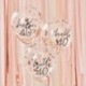 5 Palloncini Lattice 40 Anni Coriandoli Rosa Gold 28 cm