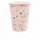 8 Bicchieri Carta Stampa Terrazzo 266 ml