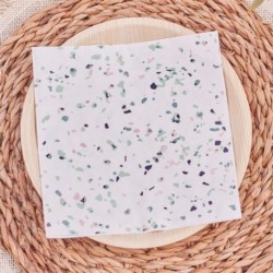 16 Tovaglioli Carta Stampa Terrazzo 16x16 cm